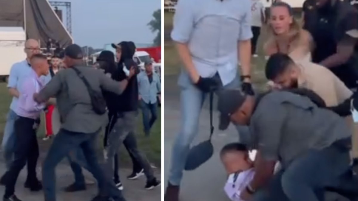Under lördagen spreds videoklipp på Instagram från festivalen Lollapalooza​ där rapparen Adaam blir gripen av polis.